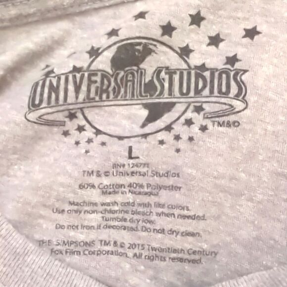 Universal Studios Florida Simpsons Duff Beer T-shirt Size L - Picture 5 of 6